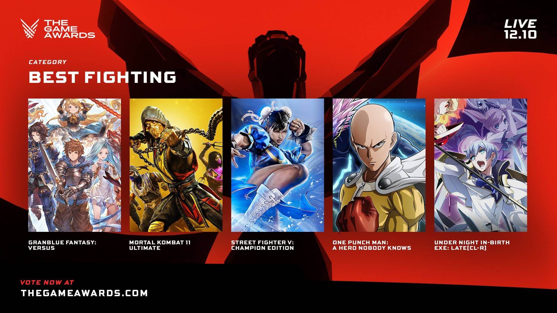 SF5 and MK11 are Nominees at The Game Awards 2020
