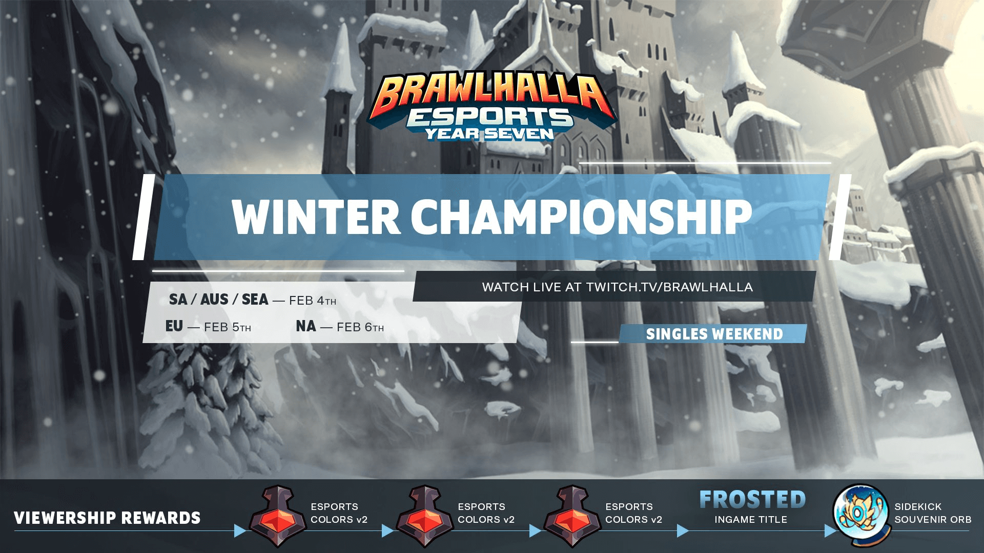 Five Winners of Brawlhalla Winter Championship Singles