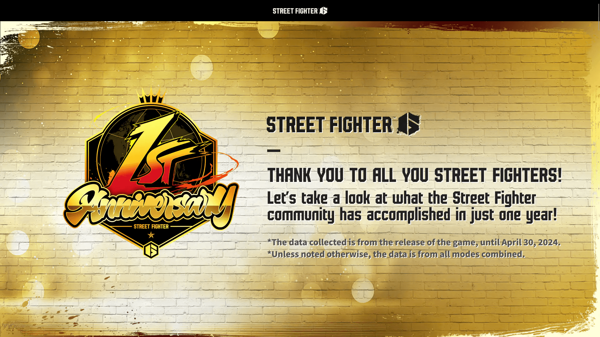 Capcom Releases Stats for the First Year of Street Fighter 6