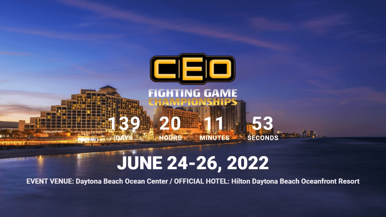 CEO 2022 Happens in June Having 18 Games