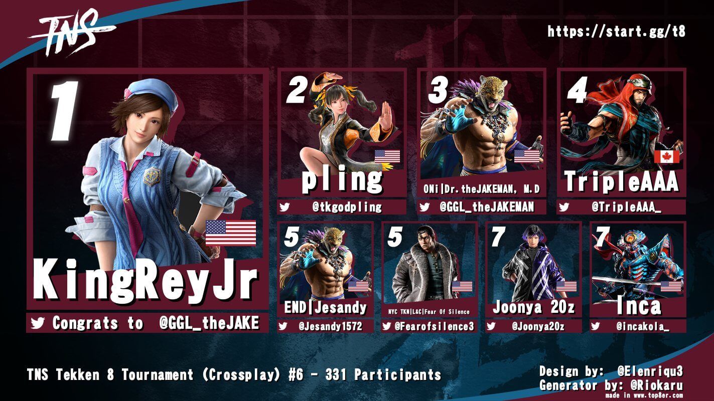 KingReyJr Wins TNS Tekken 8 Tournament #6