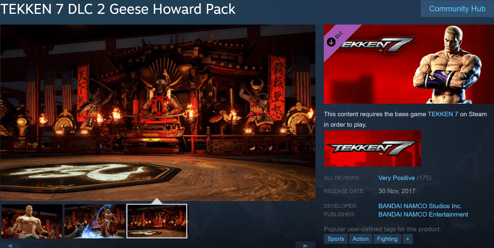 TEKKEN 7 DLC 2 Geese Howard Pack