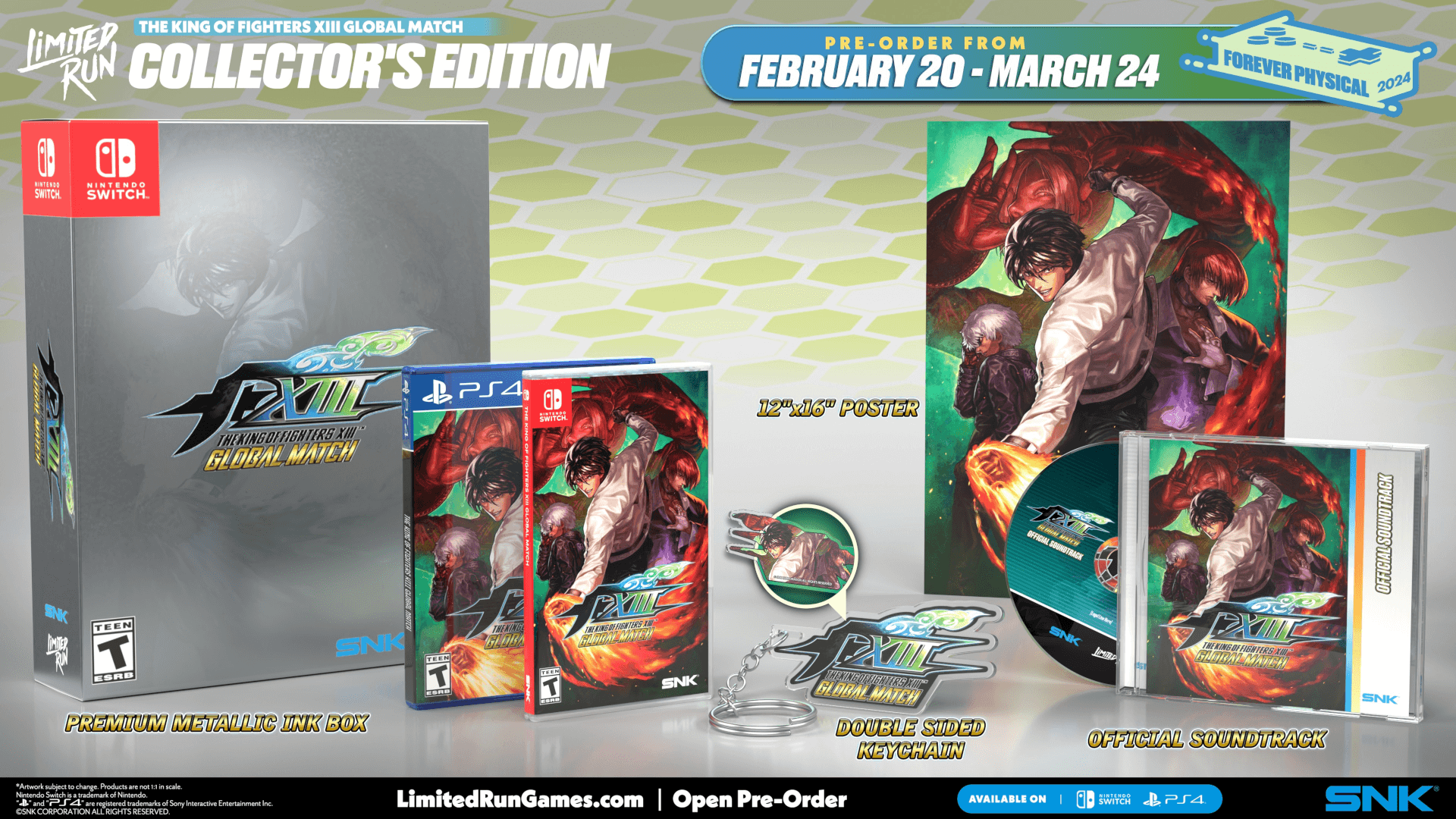 King of Fighters XIII Global Match Physical Pre-Orders Start Today