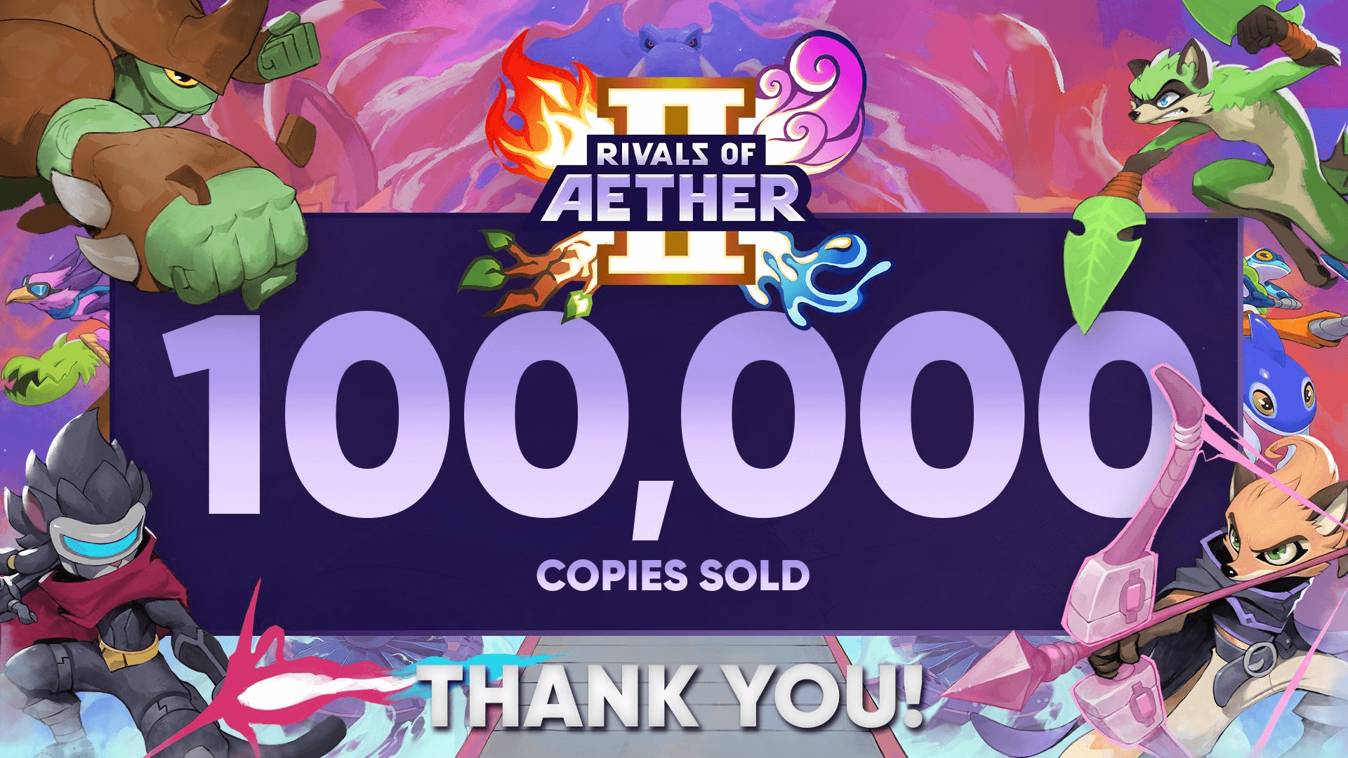 Rivals of Aether II Has Sold Over 100k Copies