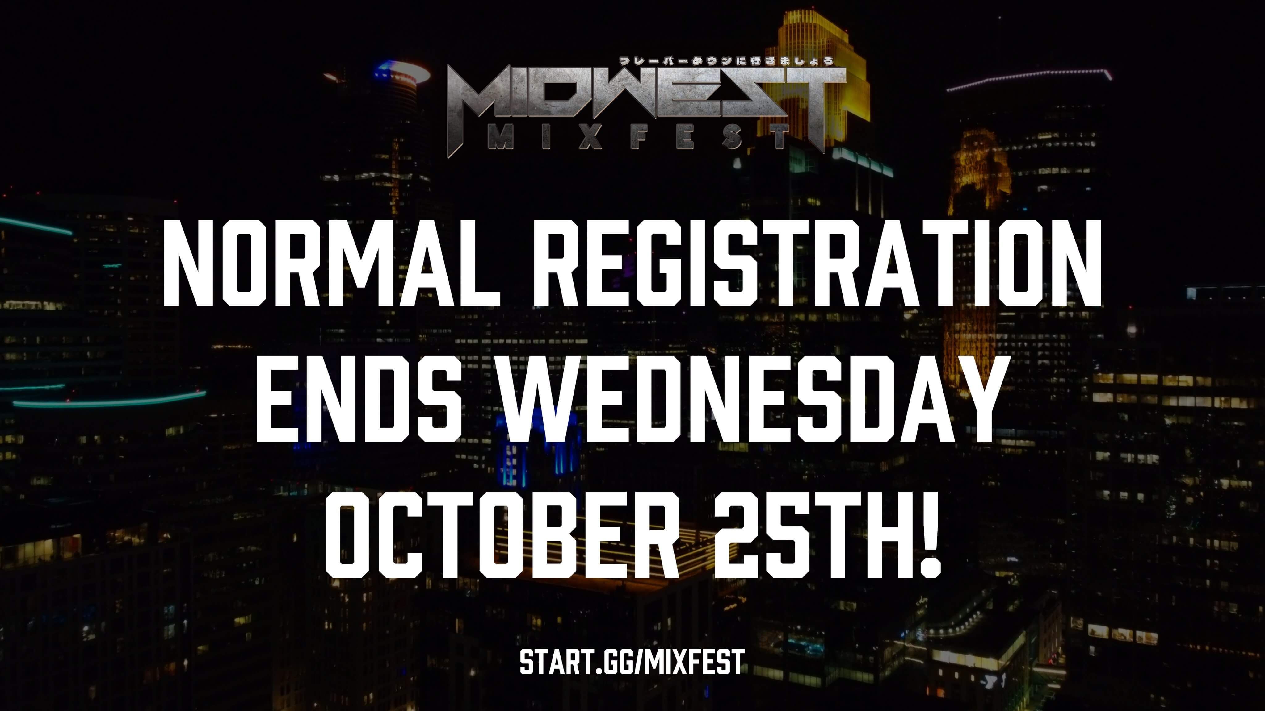 Three Days of Normal Registration Remain for Midwest Mixfest Fall '23