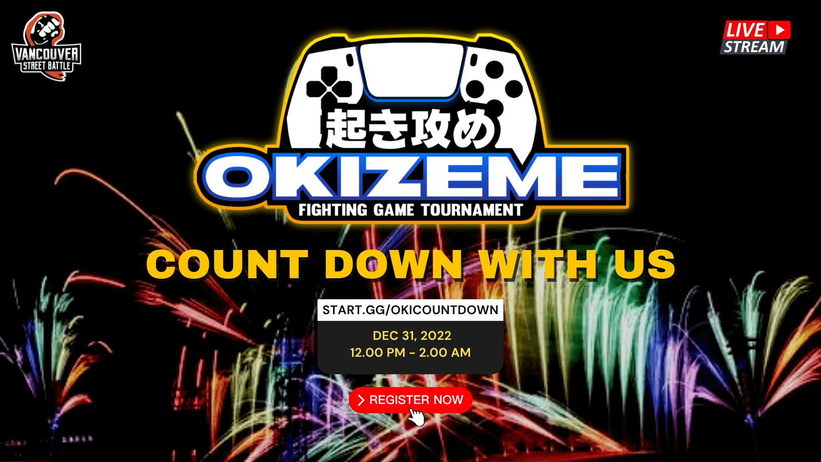 Okizeme Countdown! An Esports Event to Celebrate the New Year