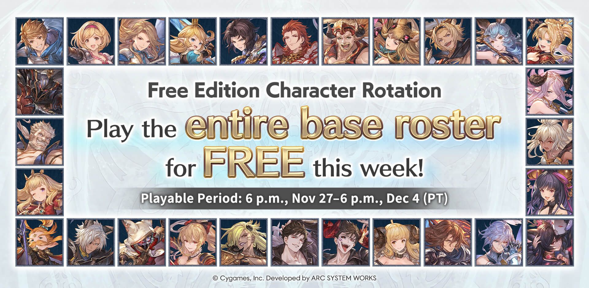 Granblue Fantasy Versus: Rising Base Roster is Free Until December 4