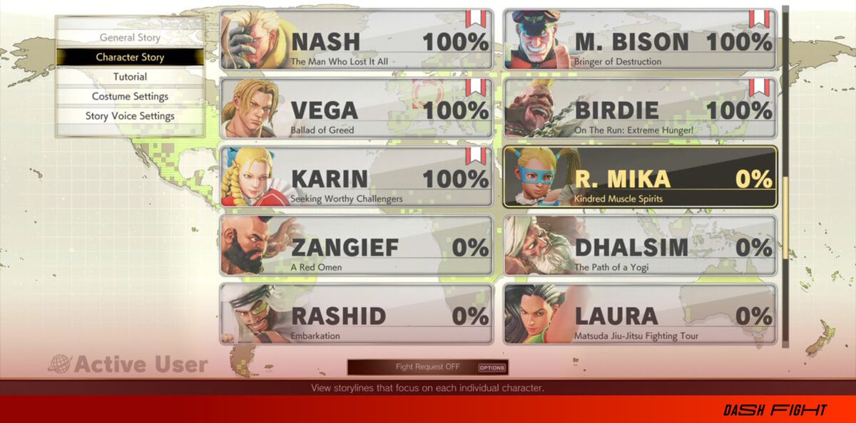 street fighter 5 character list