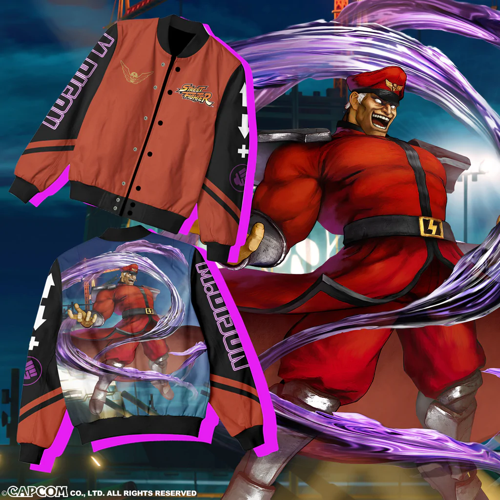 Nerds Street Fighter Nylon Bomber Jacket
