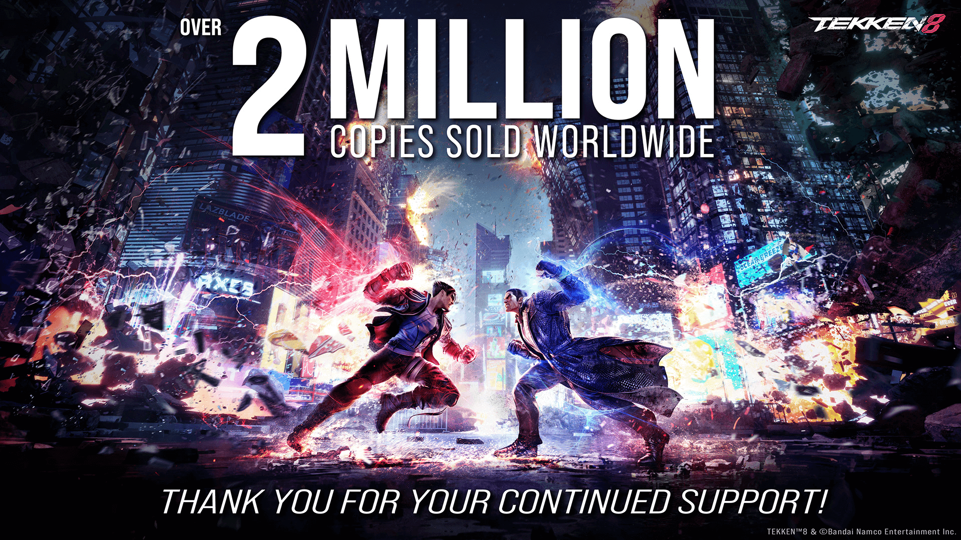 Tekken 8 Official Passes 2 Million Worldwide Sales