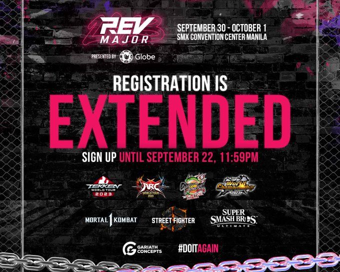 REV Major 2023 Registration Extended