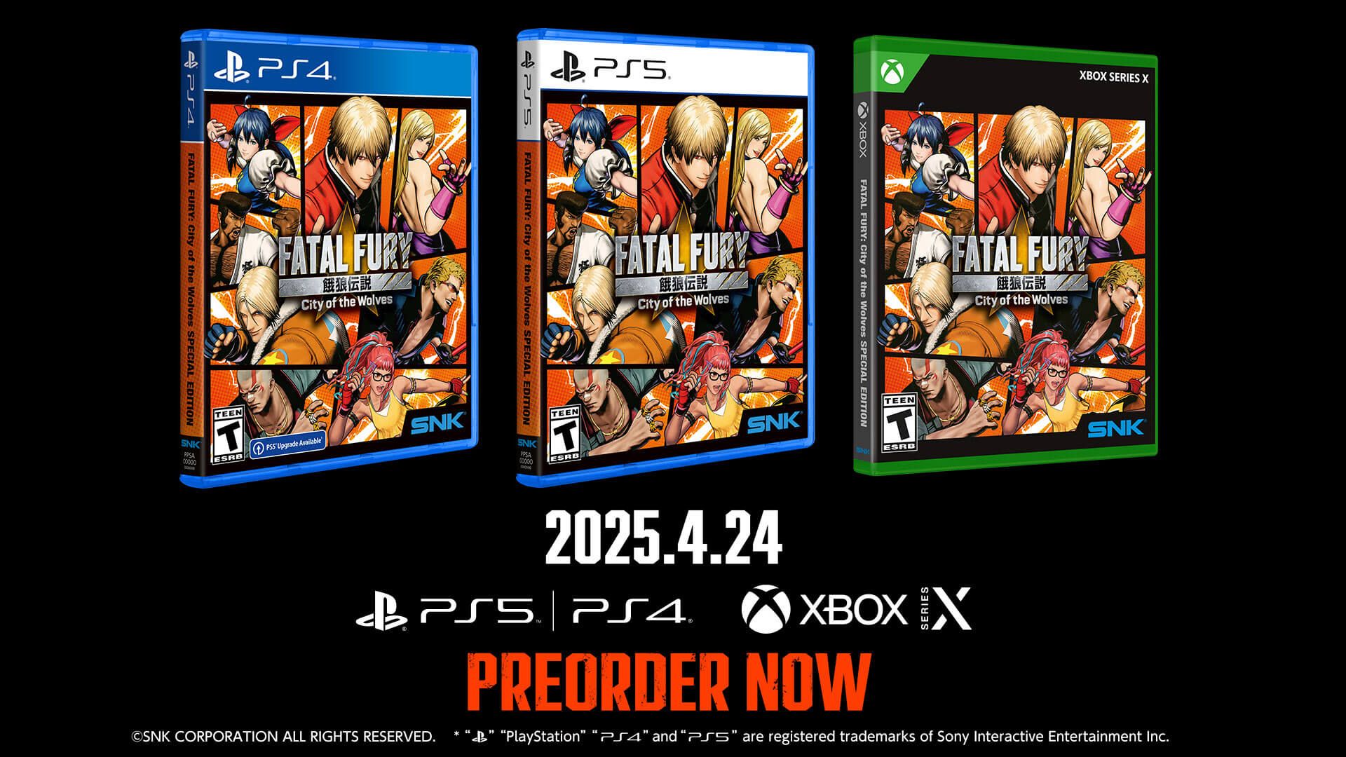 Fatal Fury: City of the Wolves Physical Pre-orders Live 