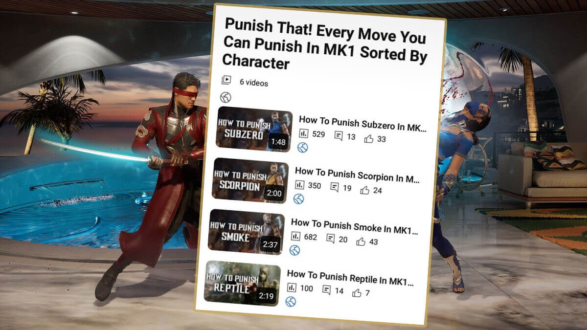 Full Playlist of Tips How To Punish Every Character in Mortal Kombat 1