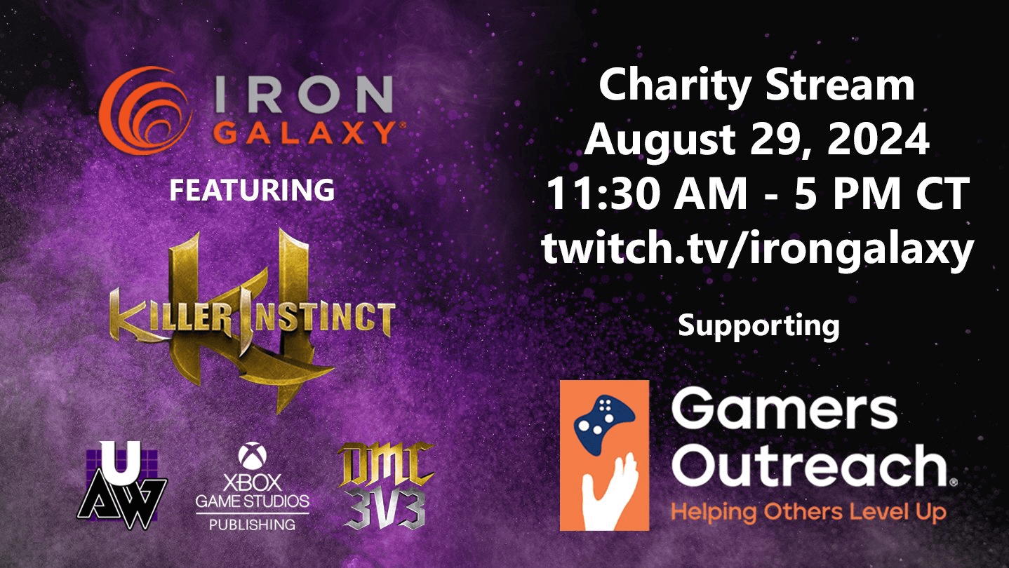 InronGalaxy is Doing a Charity Stream for Gamers Outreach on The 29th