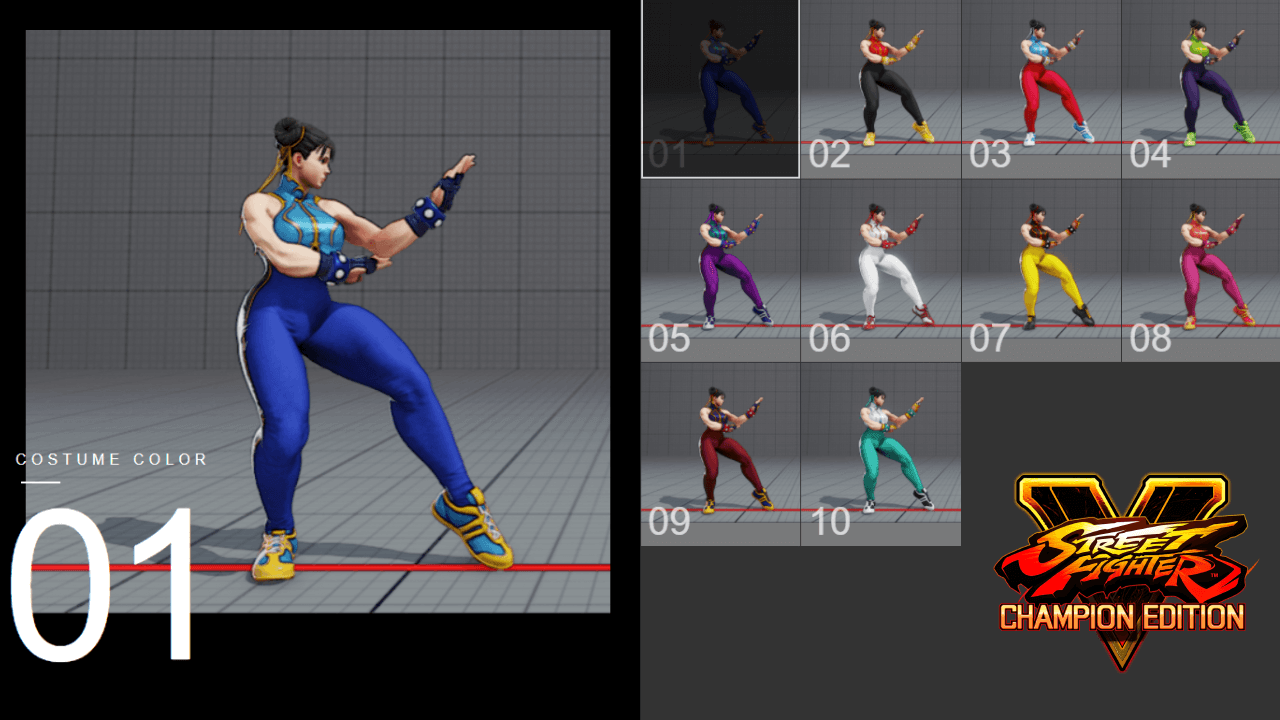 SFV:CE 👗 Cammy all official costumes 👗 