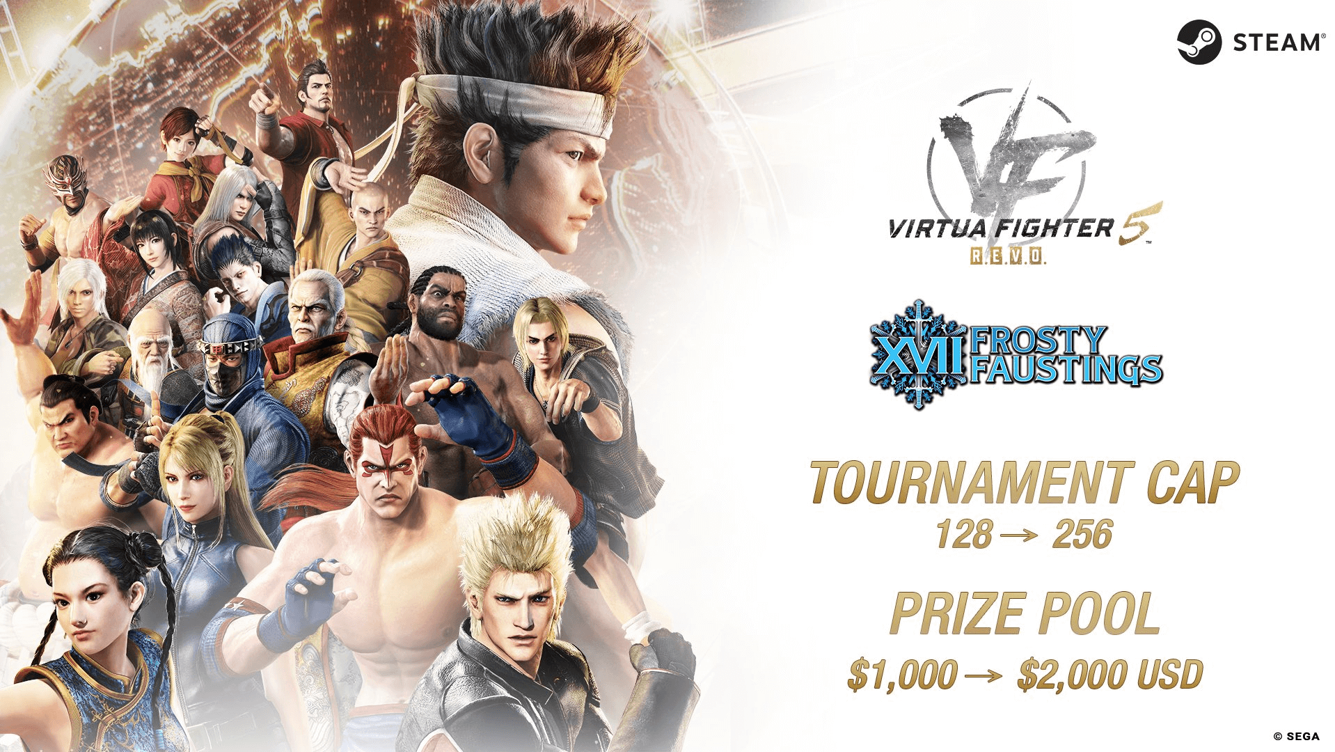 Virtua Fighter 5 R.E.V.O Frosty Faustings Prize Pool Doubled