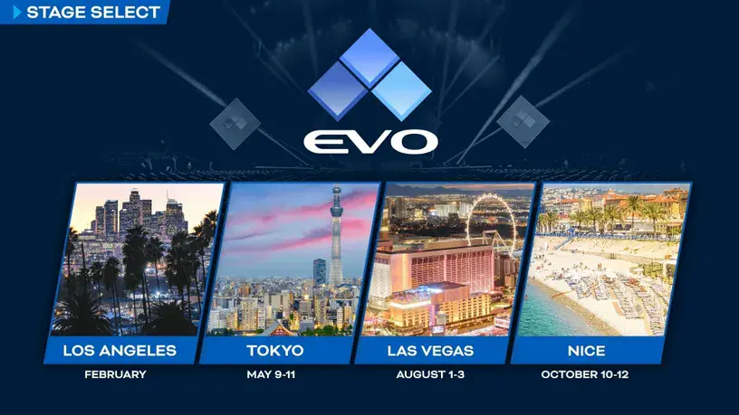 Evo Unveils 2025 Event Calendar: Los Angeles, Tokyo, Las Vegas, Nice