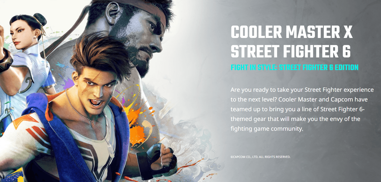 Capcom Europe Revealed Street Fighter x Cooler Master Collaboration