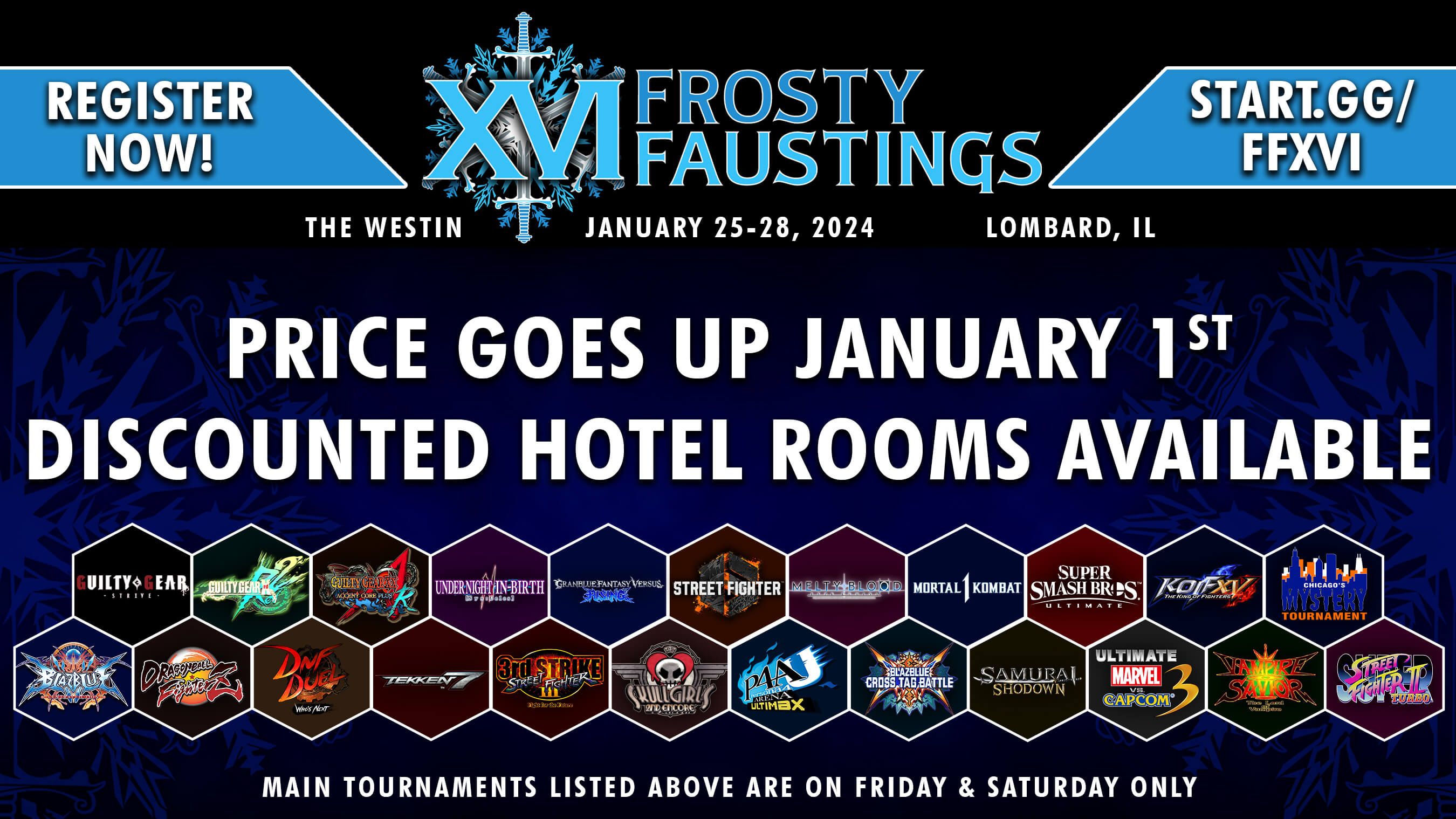 Last Chance to Register for Frosty Faustings XVI at a Discount