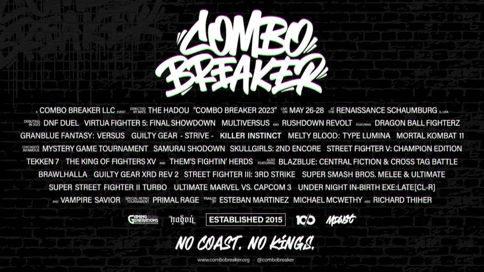 Combo Breaker 2023 Announces Games Lineup, Dates, and Location DashFight