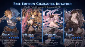 Granblue Fantasy Versus: Rising Free Character Rotation [Jan 16 - 23]