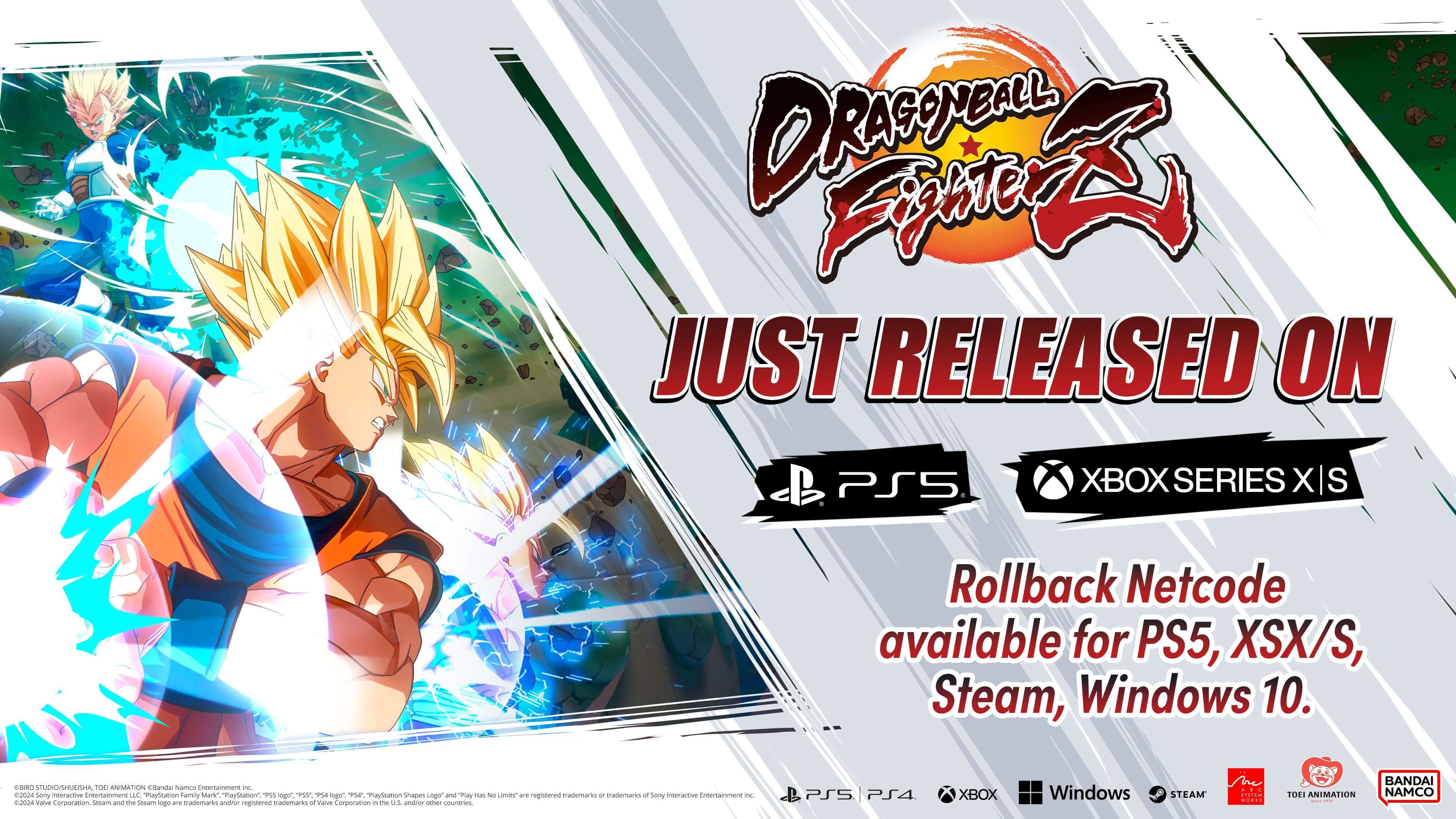 Dragon Ball FighterZ To Release on PS5 With Rollback Tomorrow
