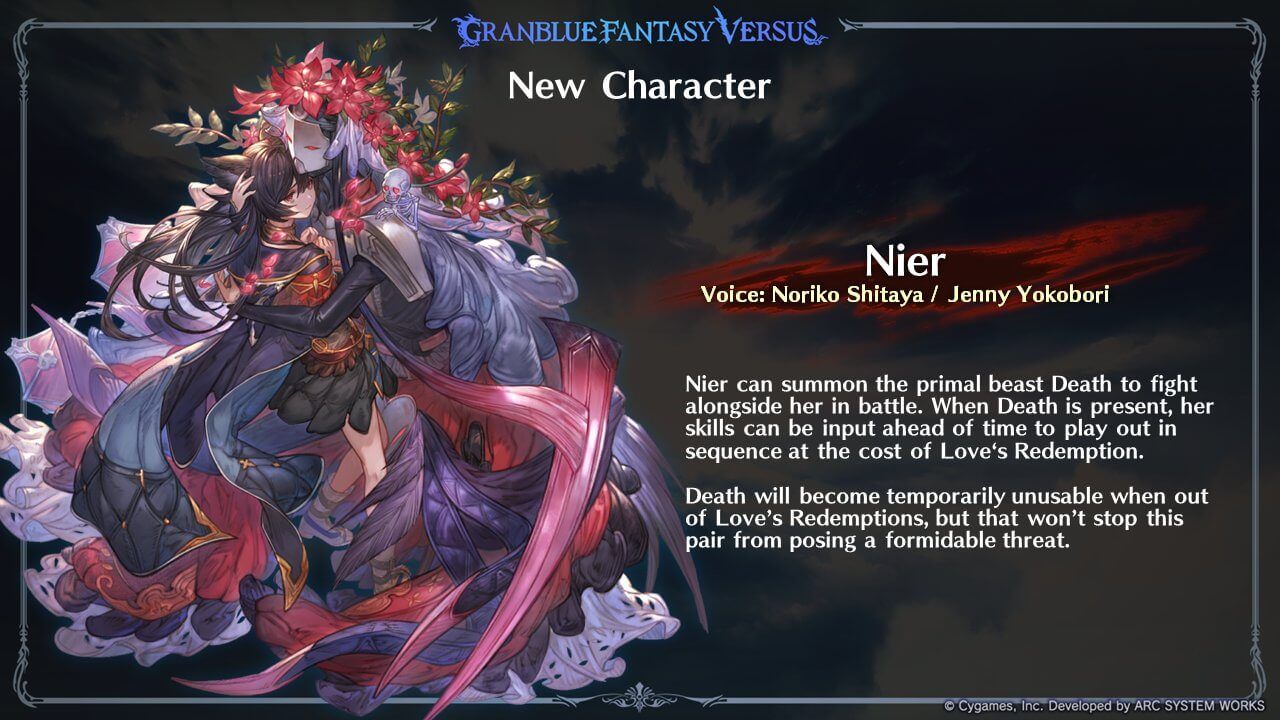 GranBlue Fantasy Versus Rising Getting Nier as Another Fighter