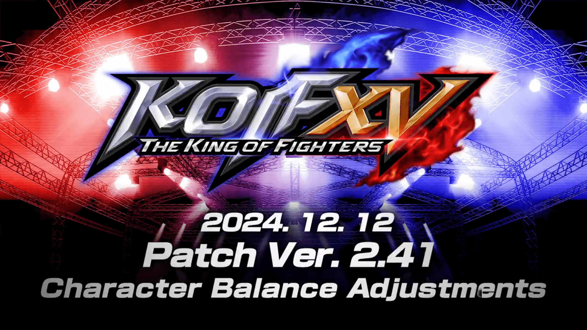 The King of Fighter XV 2.41 Patch Notes - December 12th