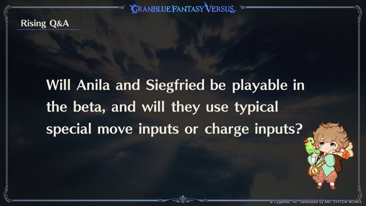 About Granblue Versus, this is the list of Playable Character Survey  results from 4 major Regions from a few months ago, I wonder if most of  these characters will be in the