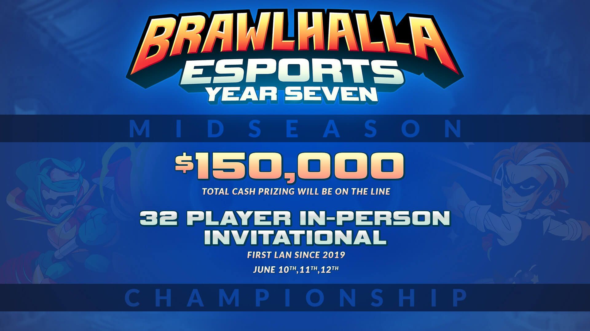Brawlhalla announces a return to LAN with a $150K Invitational