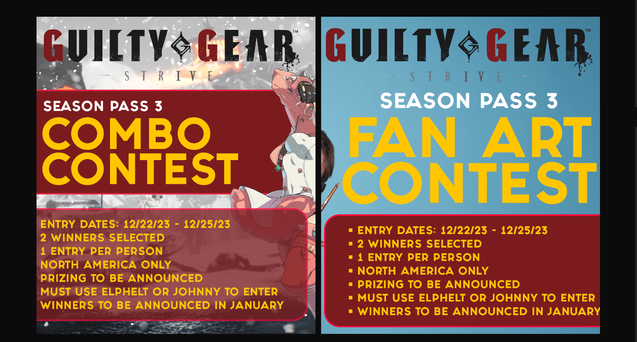 Arc System Works Unveils 2023 Holiday Contests for Guilty Gear Fans