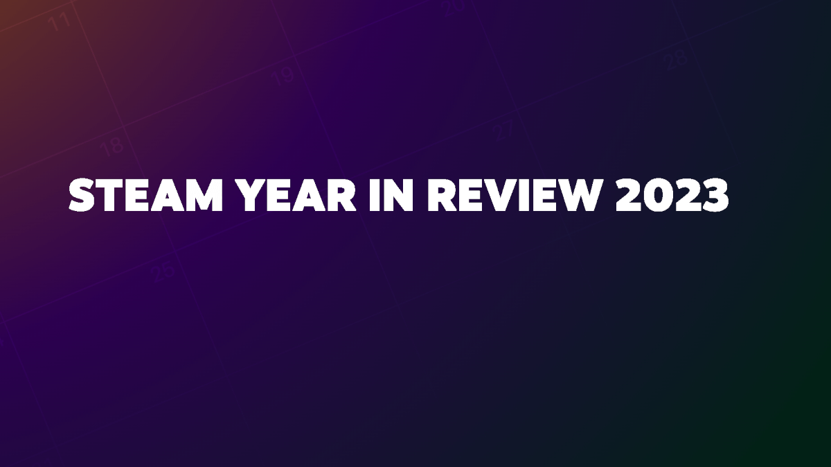 Steam's 2023 Year in Review is Now Available