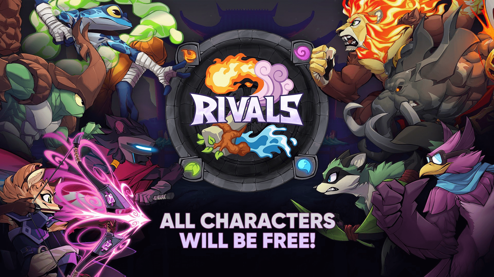 All Rivals 2 Characters will be Free To Play, no DLC, no Grind