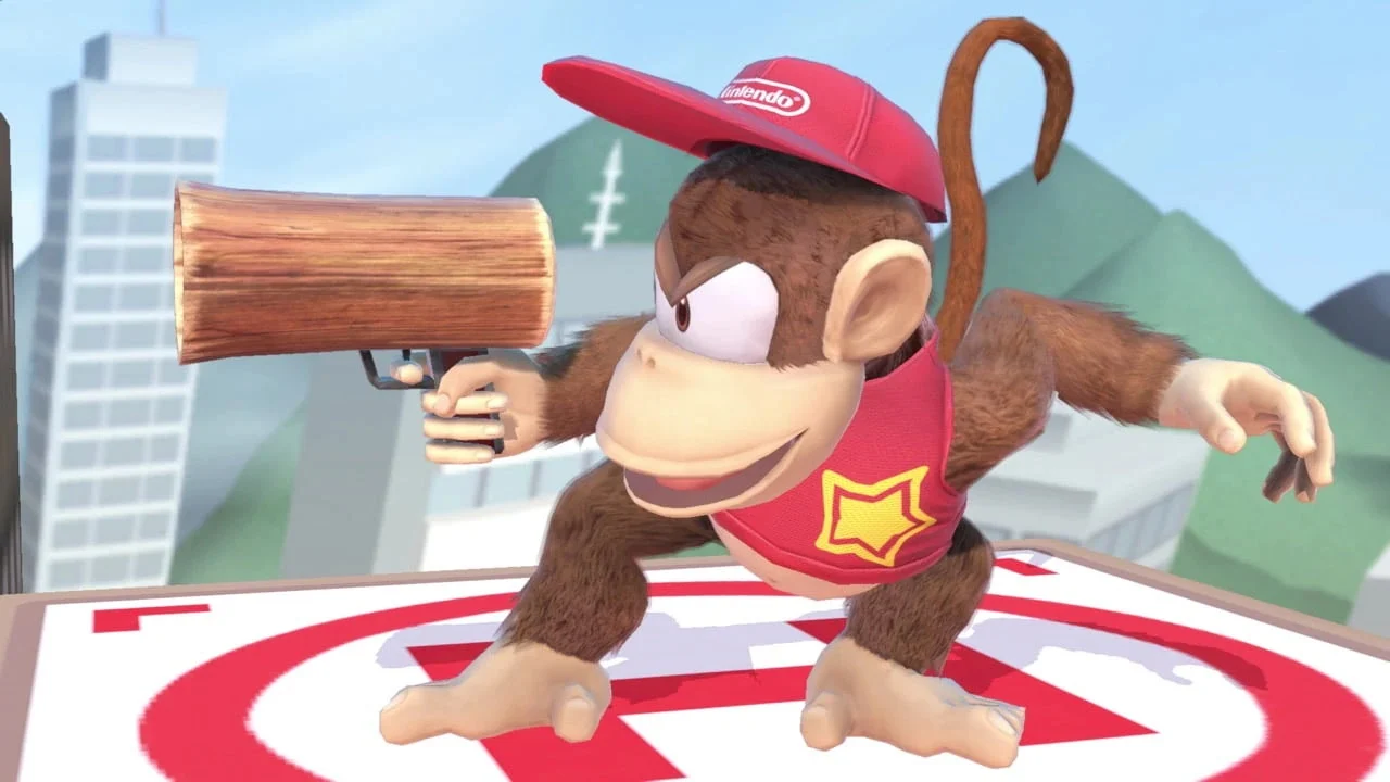 Diddy Kong wooden gun