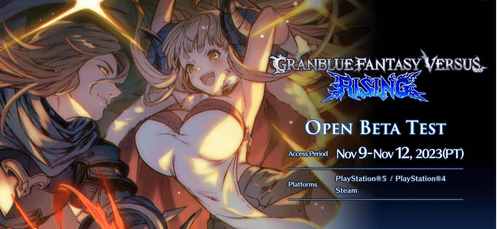 Granblue Fantasy Versus Rising Pre-Access Beta Registration Opens