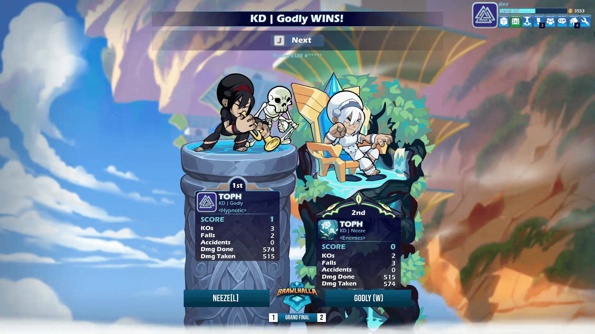 Pro Players Showcase Avatar Characters in Brawlhalla