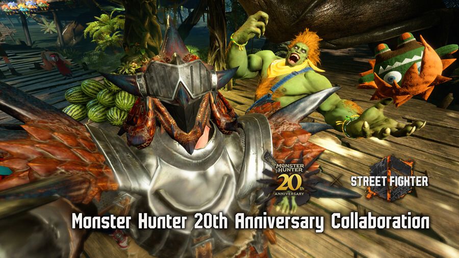 Street Fighter Celebrates 20 Years Of Monster Hunter With New Alliance