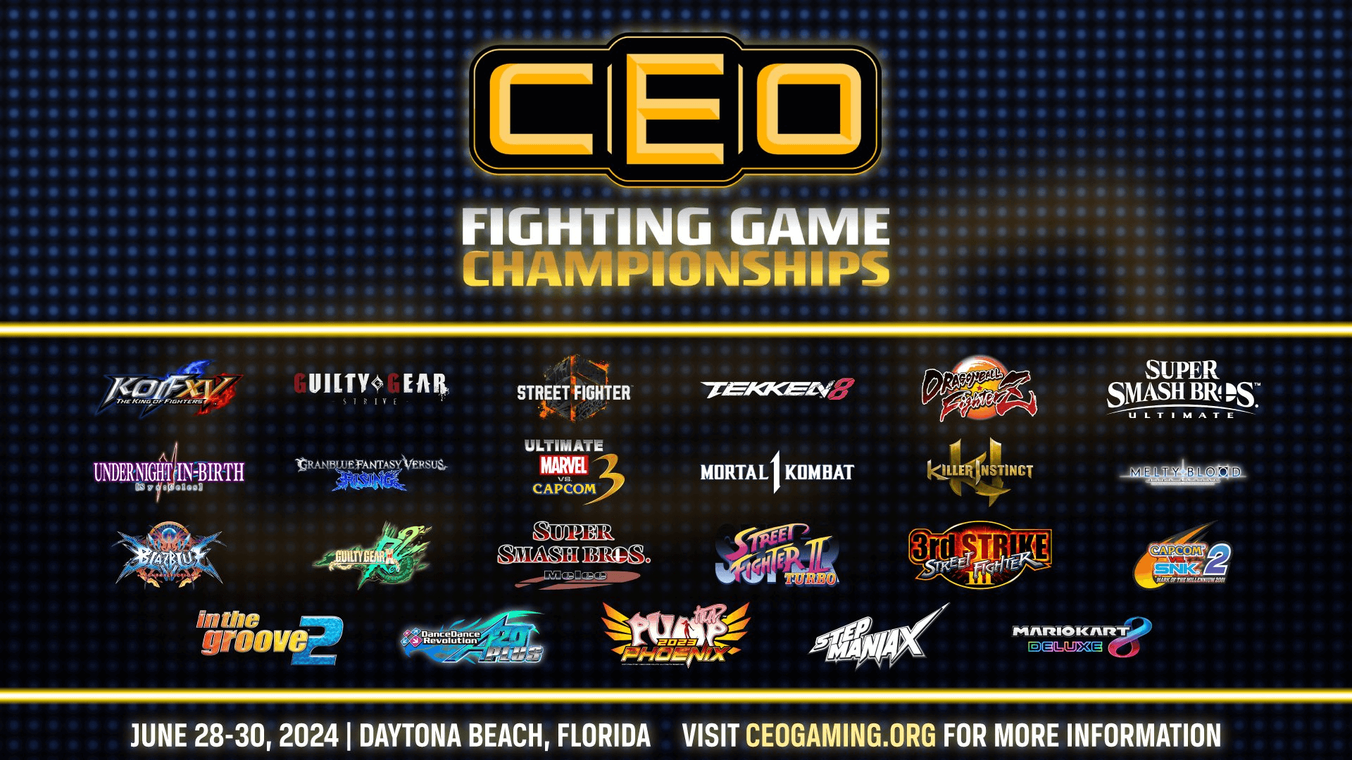 CEO 2024: Games Line-up and Registration Start Time Announced