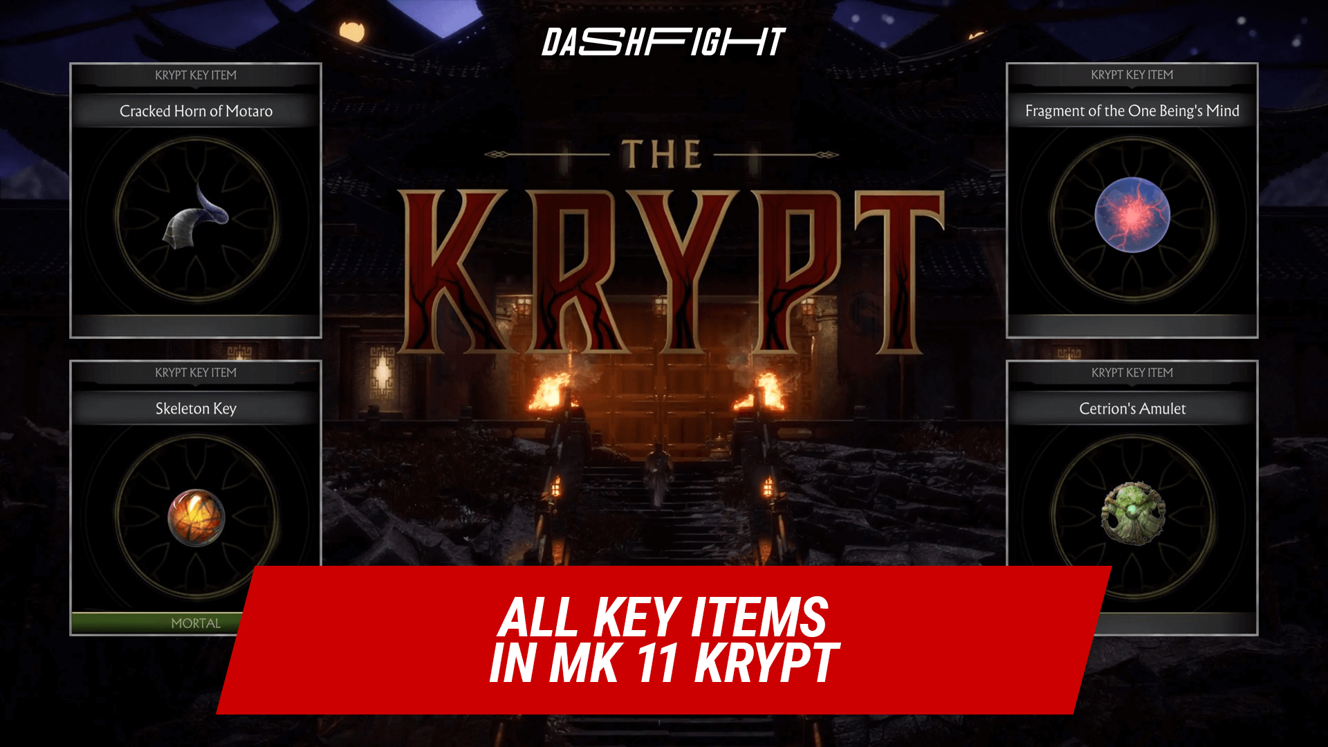 All Key Items in MK11 Krypt Locations and Use