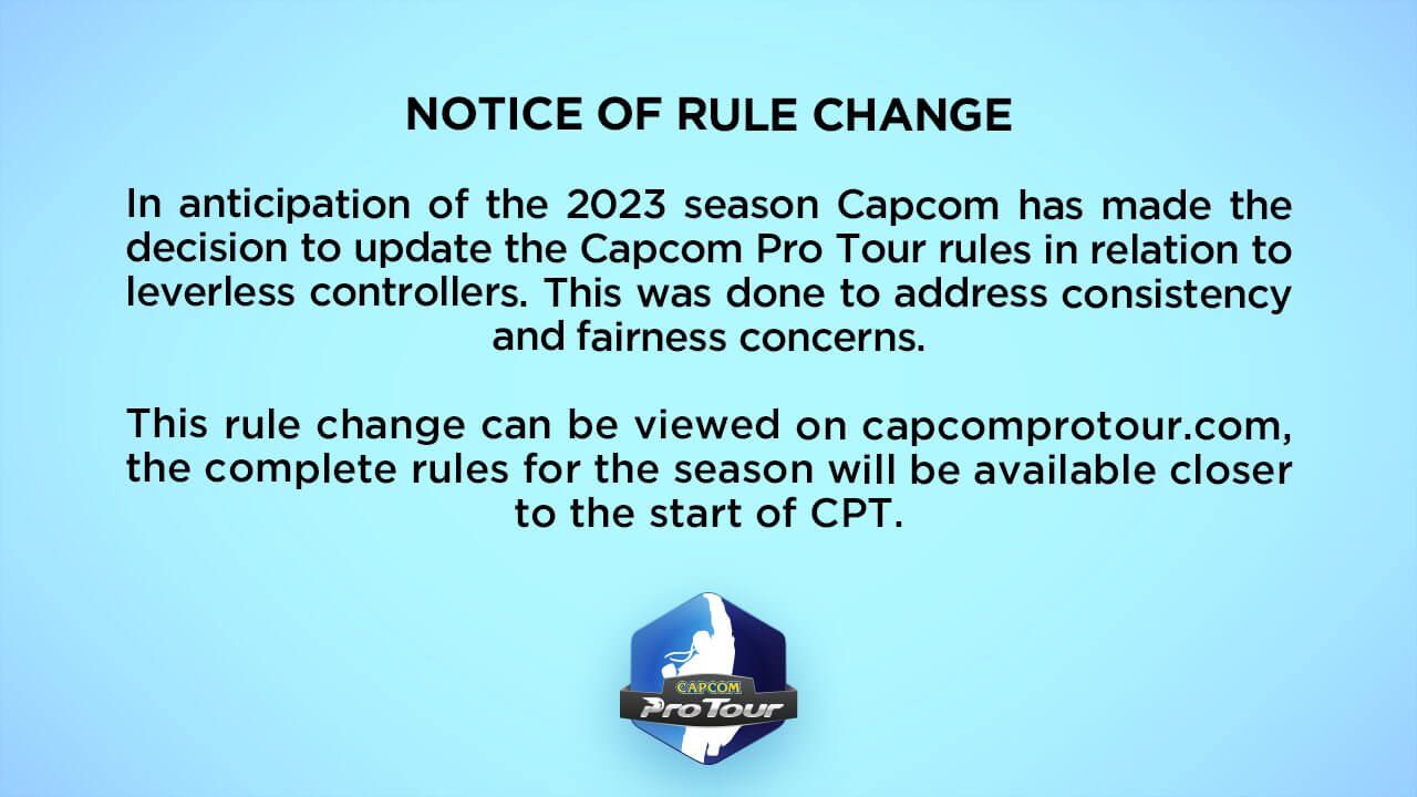 Capcom Issues New Controller Rules Ahead of CPT 2023