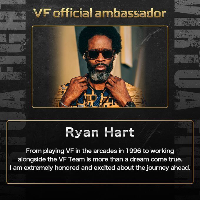 Ryan Hart Unveiled As Virtua Fighter Ambassador