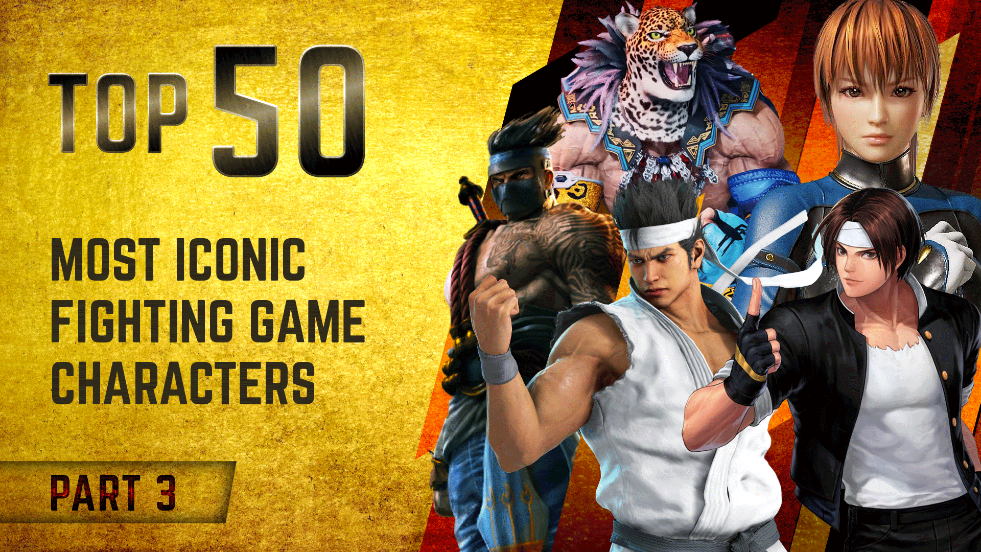 Top 50 Most Iconic Fighting Game Characters - Part 3